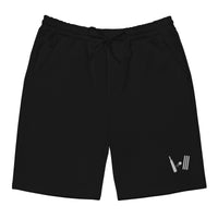 Men's Fleece Shorts with Signature Bat Ball Wicket Logo