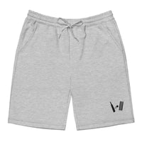 Men's Fleece Shorts with Signature Bat Ball Wicket Logo