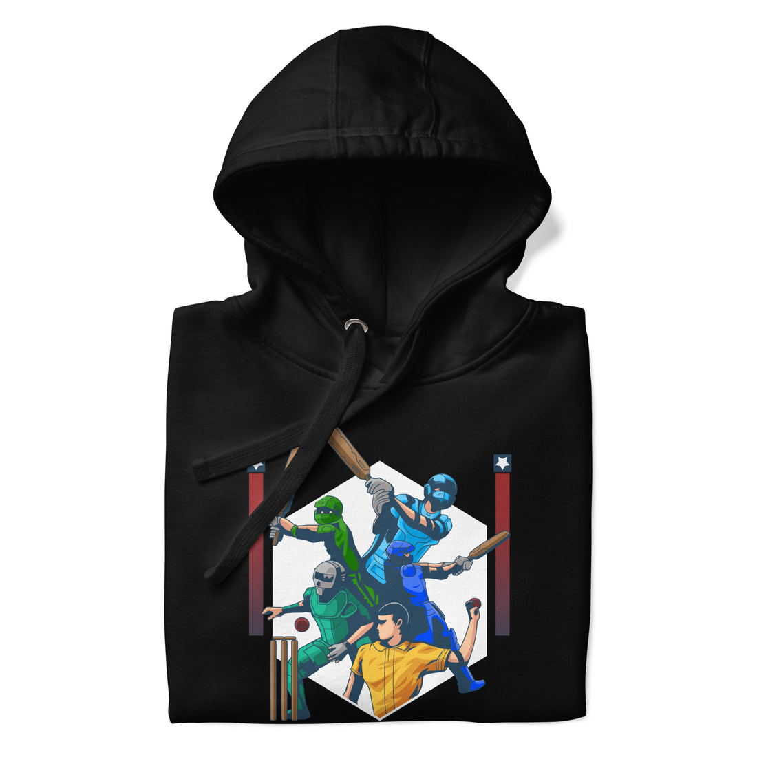 Bat Ball Wicket: Cricket Club Hoodie