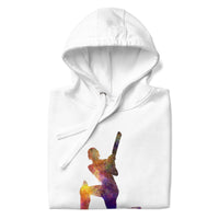 Cricket Batsmen Multicolor Silhouette Hoodie