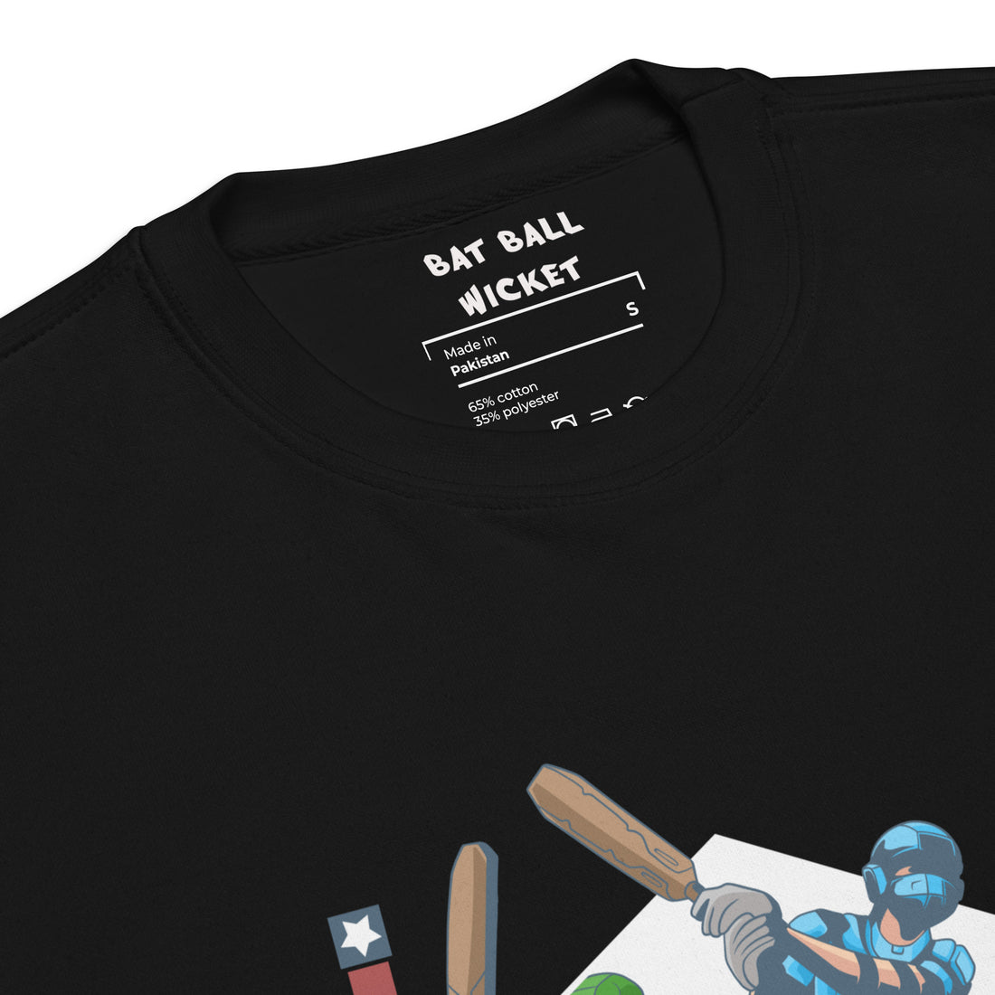 Bat Bal Wicket: Cricket Club Sweatshirt